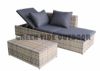 outdoor garden patio furniture rattan chaise lounge set 2pcs